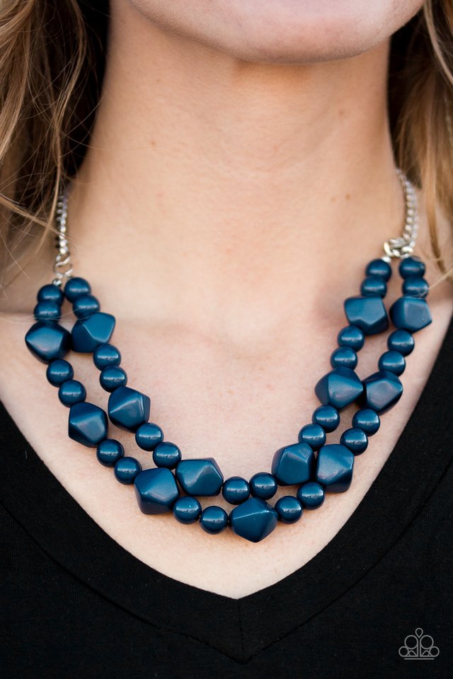 Galapagos Glam - Blue - Paparazzi necklace