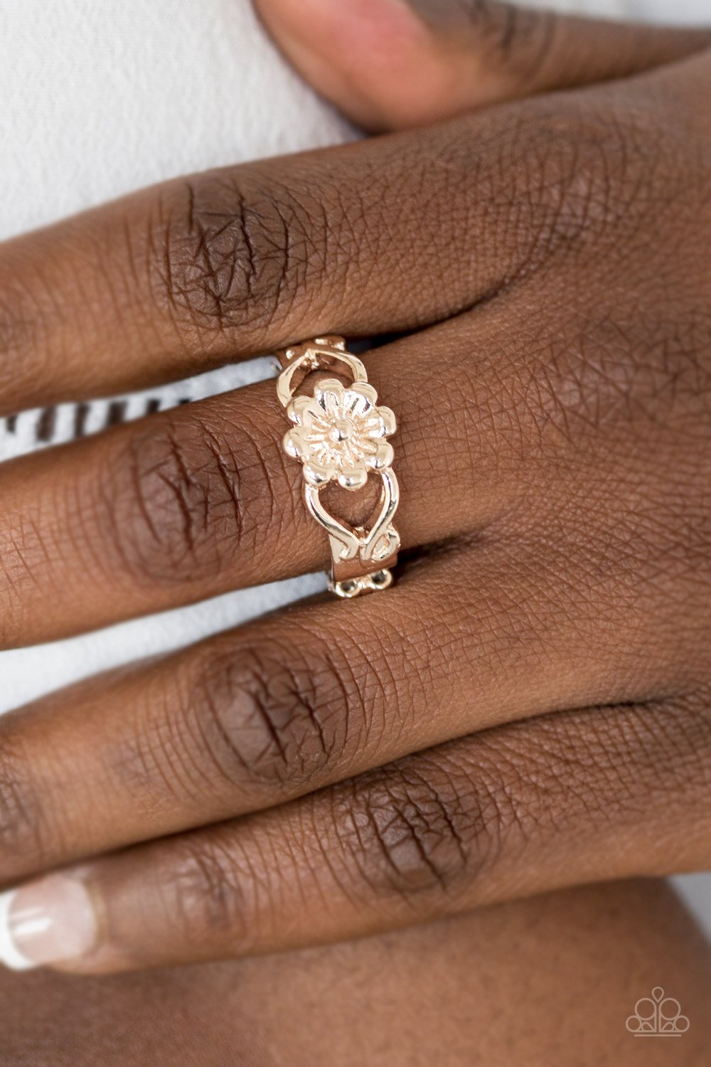 Galapagos Gardens - rose gold - Paparazzi ring