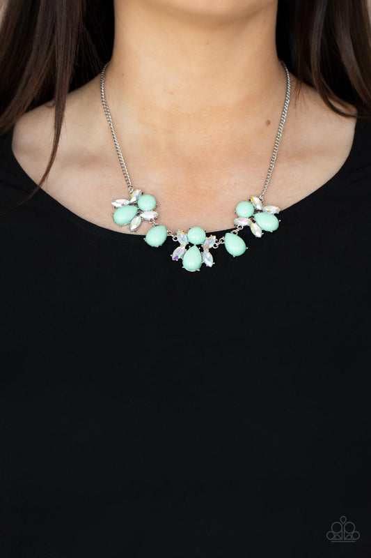 Galaxy Gallery - green - Paparazzi necklace