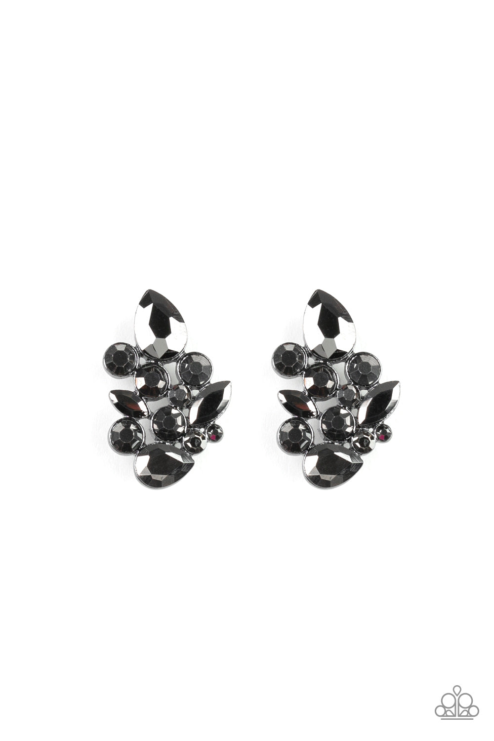 Galaxy Glimmer - black - Paparazzi earrings