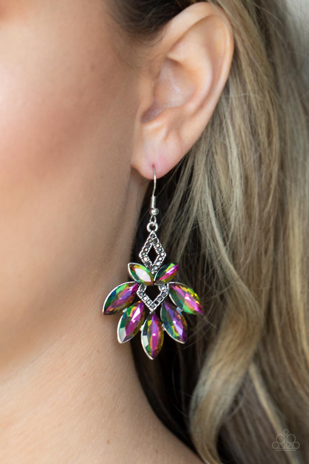 Galaxy Grandeur - multi - Paparazzi earrings