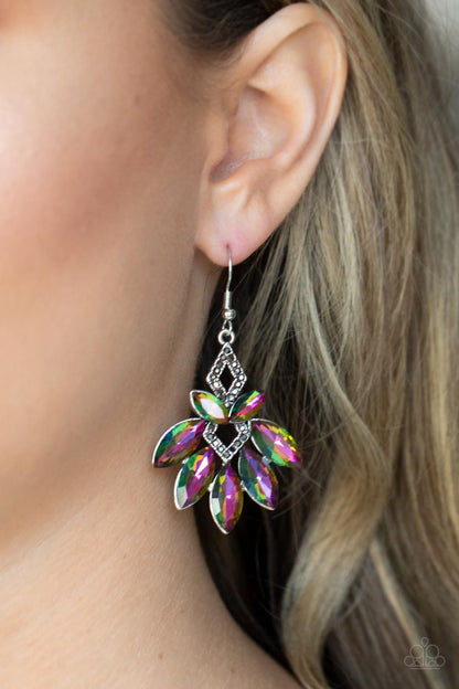 Galaxy Grandeur - multi - Paparazzi earrings