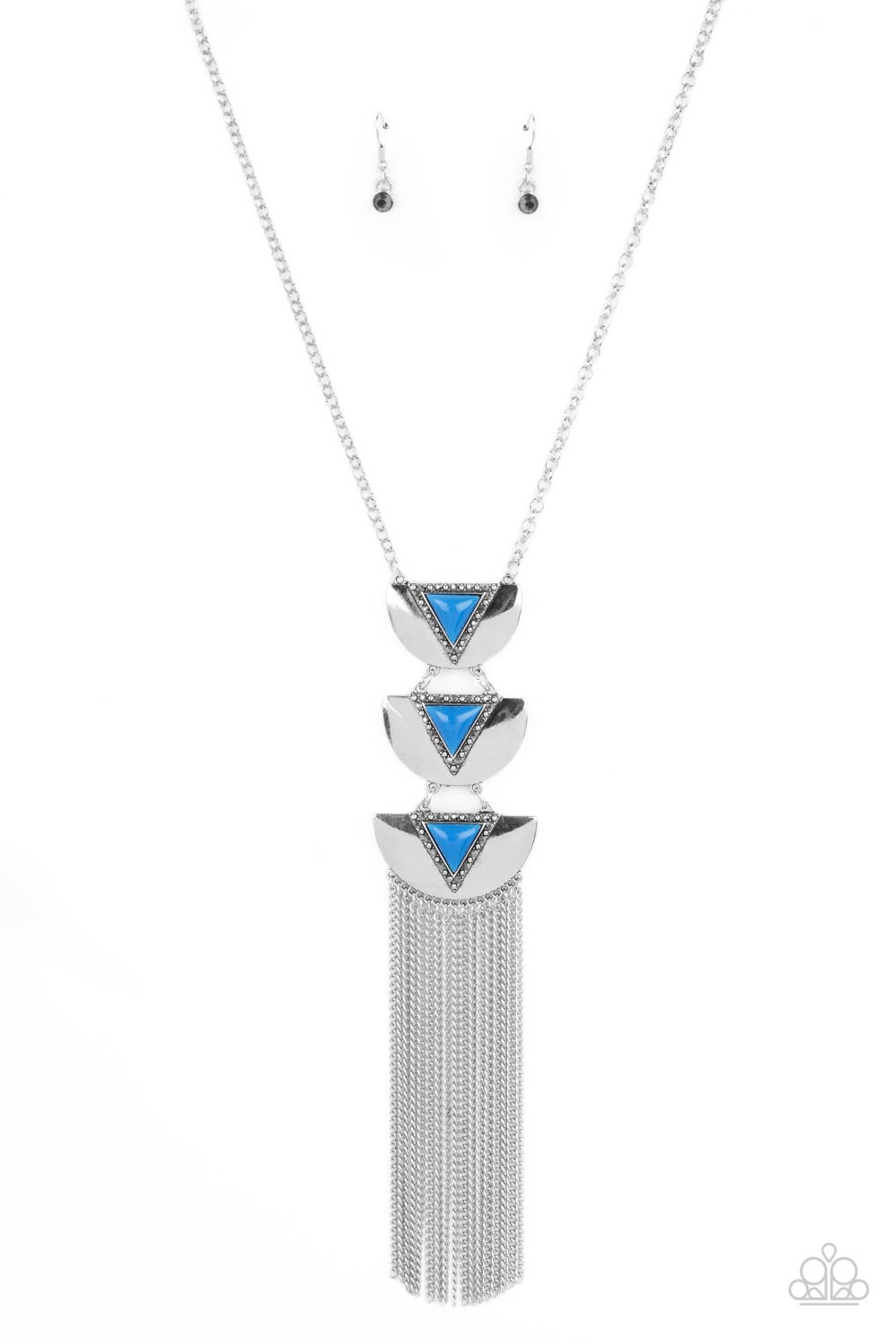 Gallery Expo - blue - Paparazzi necklace