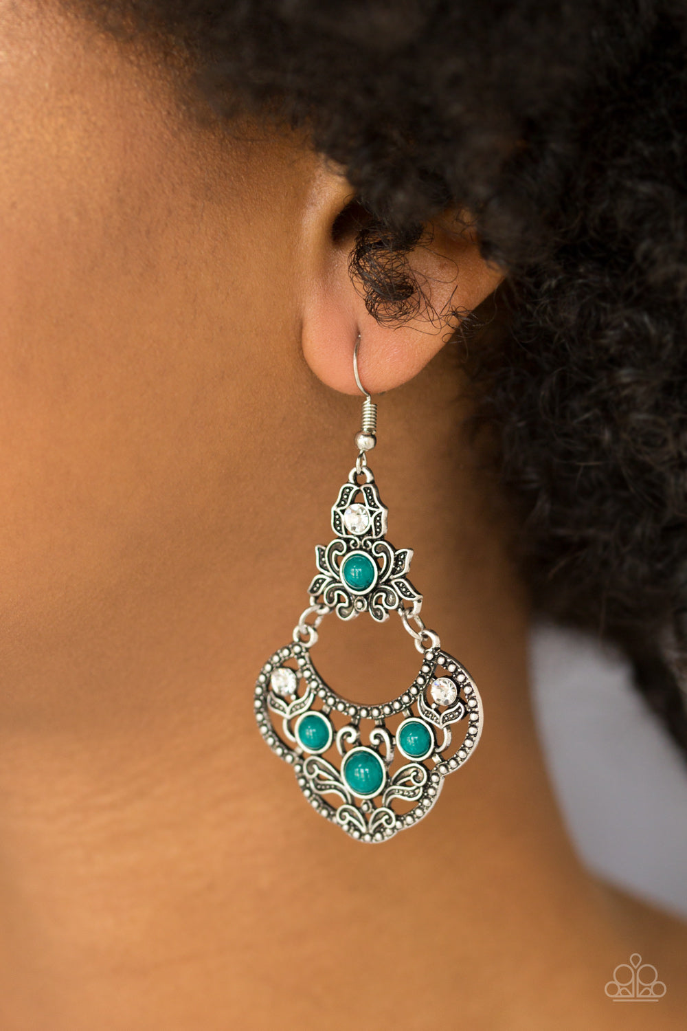 Garden State Glow - green - Paparazzi earrings