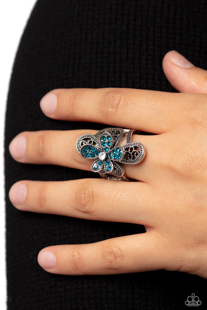 Garden Escapade - blue - Paparazzi ring