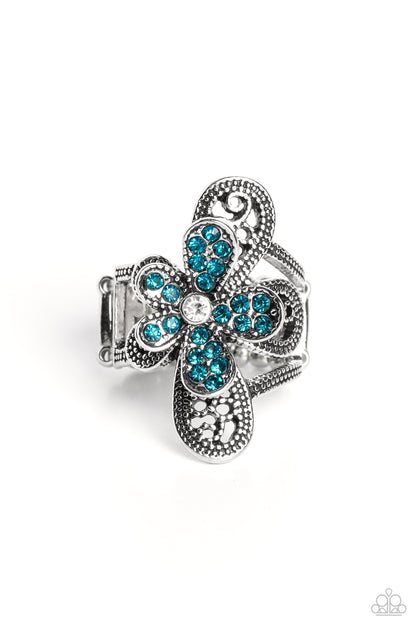 Garden Escapade - blue - Paparazzi ring