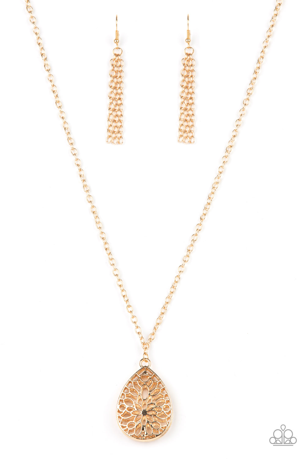 Garden Estate - gold - Paparazzi necklace