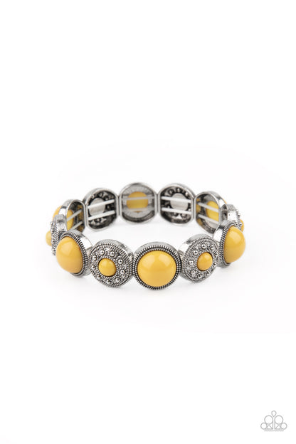 Garden Flair - yellow - Paparazzi bracelet