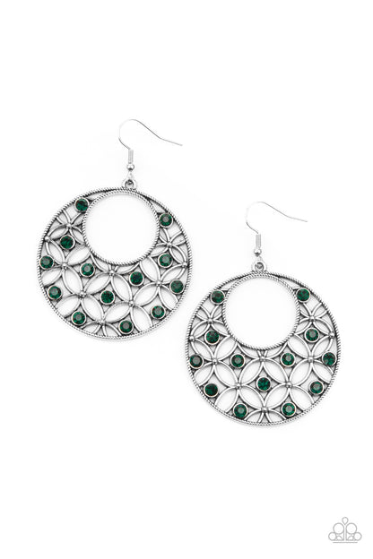Garden Garnish - green - Paparazzi earrings