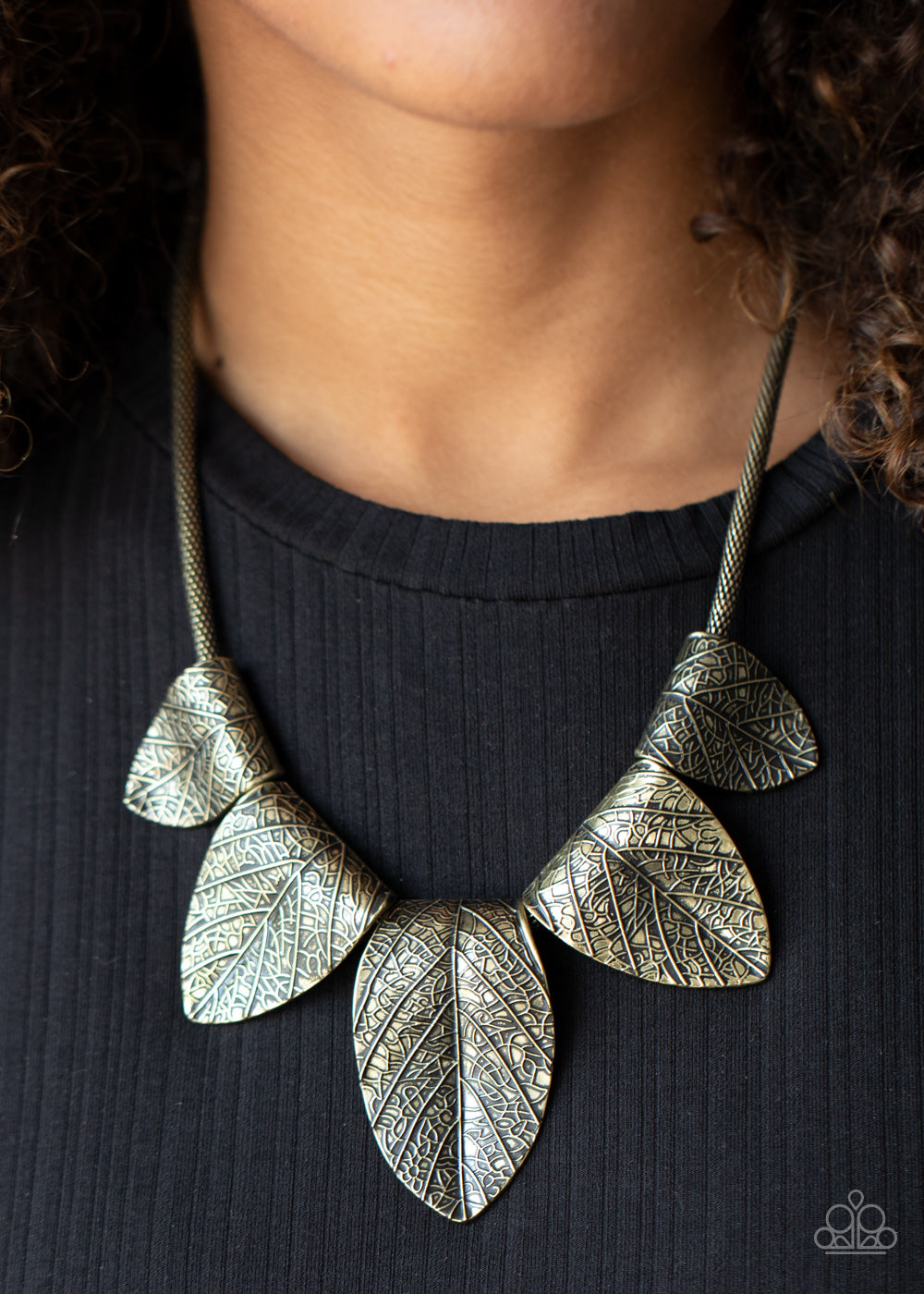 Garden Gatherer - brass - Paparazzi necklace