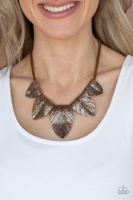 Garden Gatherer - copper - Paparazzi necklace