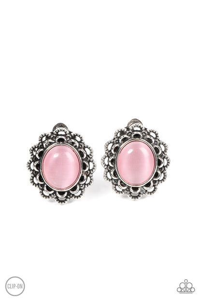 Garden Gazebo - pink - Paparazzi CLIP ON earrings