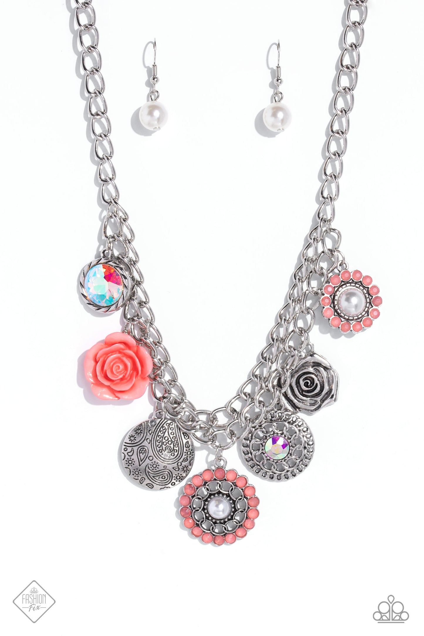 Garden Grace - orange - Paparazzi necklace