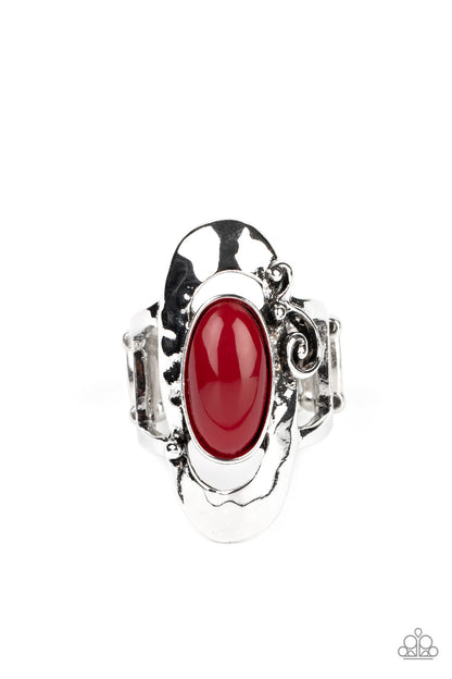 Garden Oasis - red - Paparazzi ring