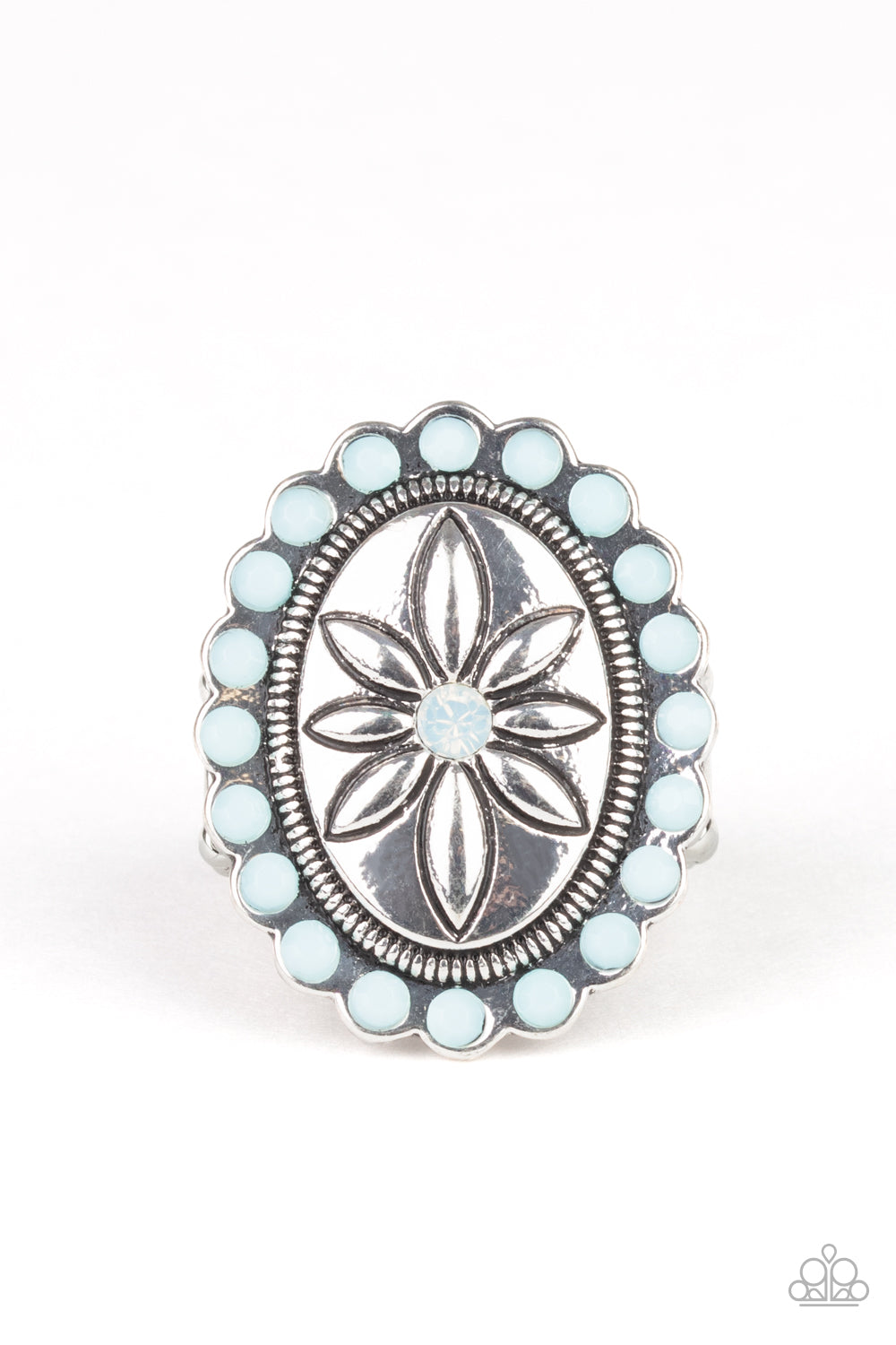Garden Paradise - blue - Paparazzi ring