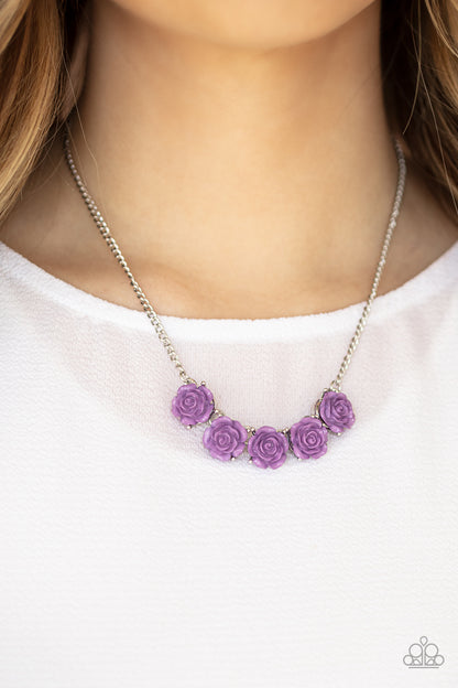 Garden Party Posh - purple - Paparazzi necklace