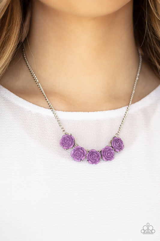 Garden Party Posh - purple - Paparazzi necklace