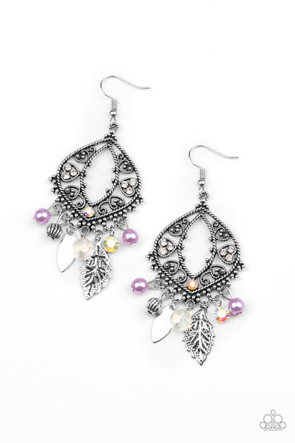 Garden Picnic - purple - Paparazzi earrings