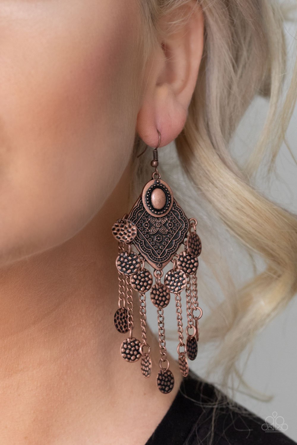Garden Explorer-copper-Paparazzi earrings