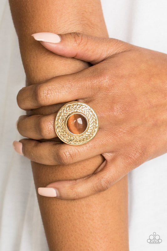 Garden Garland-brown-Paparazzi ring