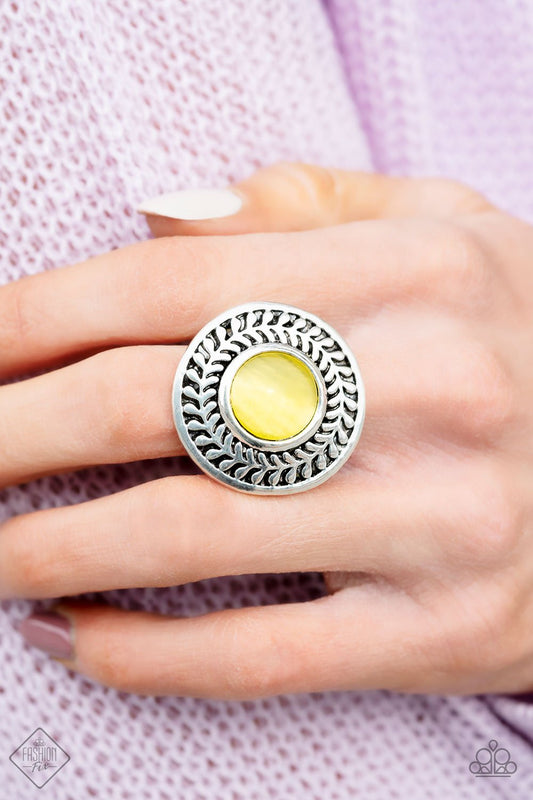 Garden Garland - yellow - Paparazzi ring