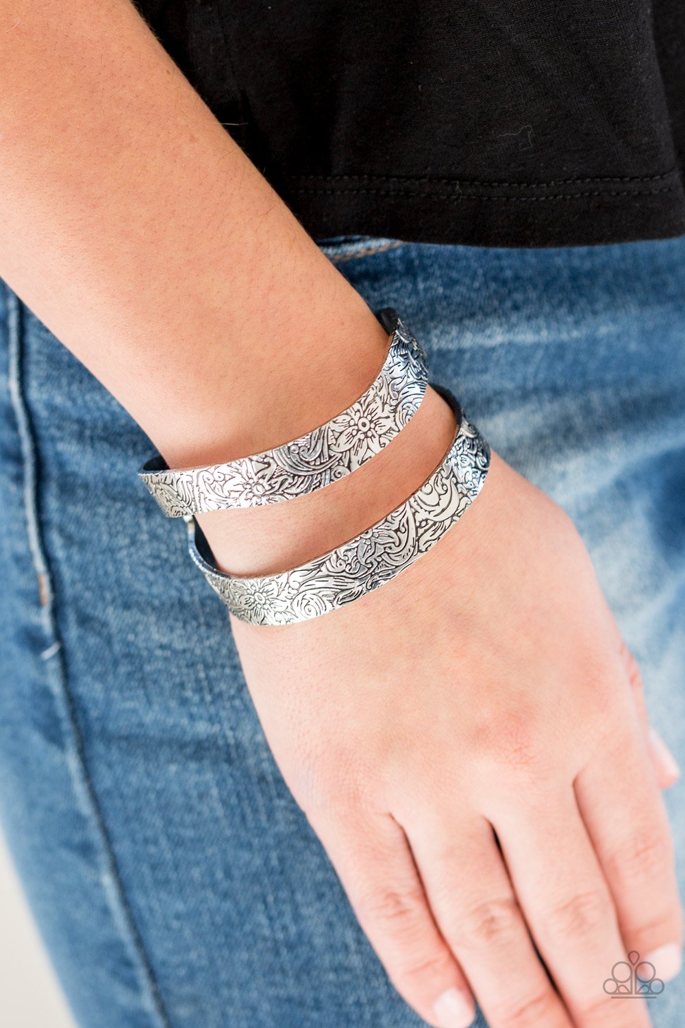 Garden Goddess - silver - Paparazzi bracelet