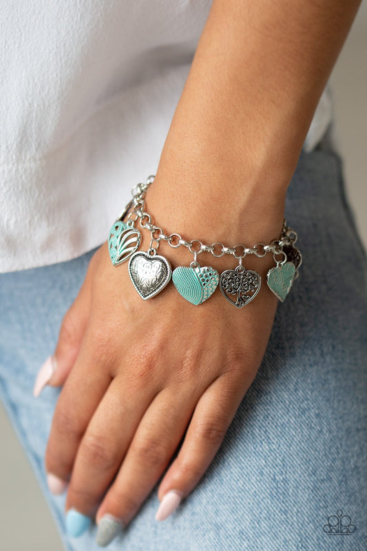 Garden Hearts-green-Paparazzi bracelet