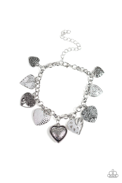 Garden Hearts - white - Paparazzi bracelet