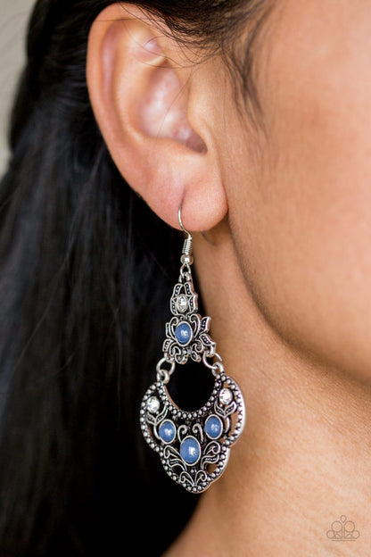 Garden State Glow-blue-Paparazzi earrings