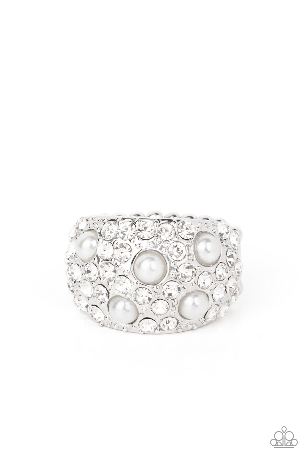 Gatsby's Girl - white - Paparazzi ring