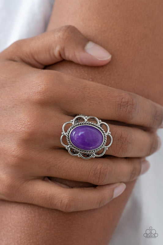 Gemstone Eden - purple - Paparazzi ring