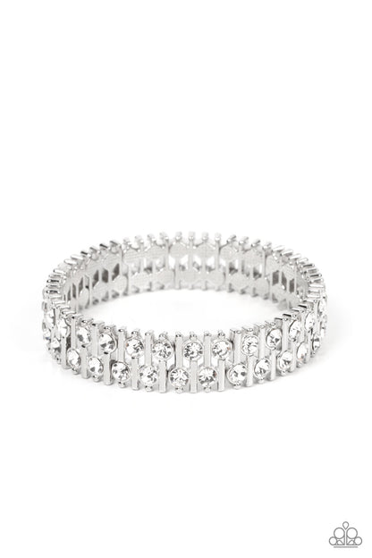 Generational Glimmer​ - white - Paparazzi bracelet