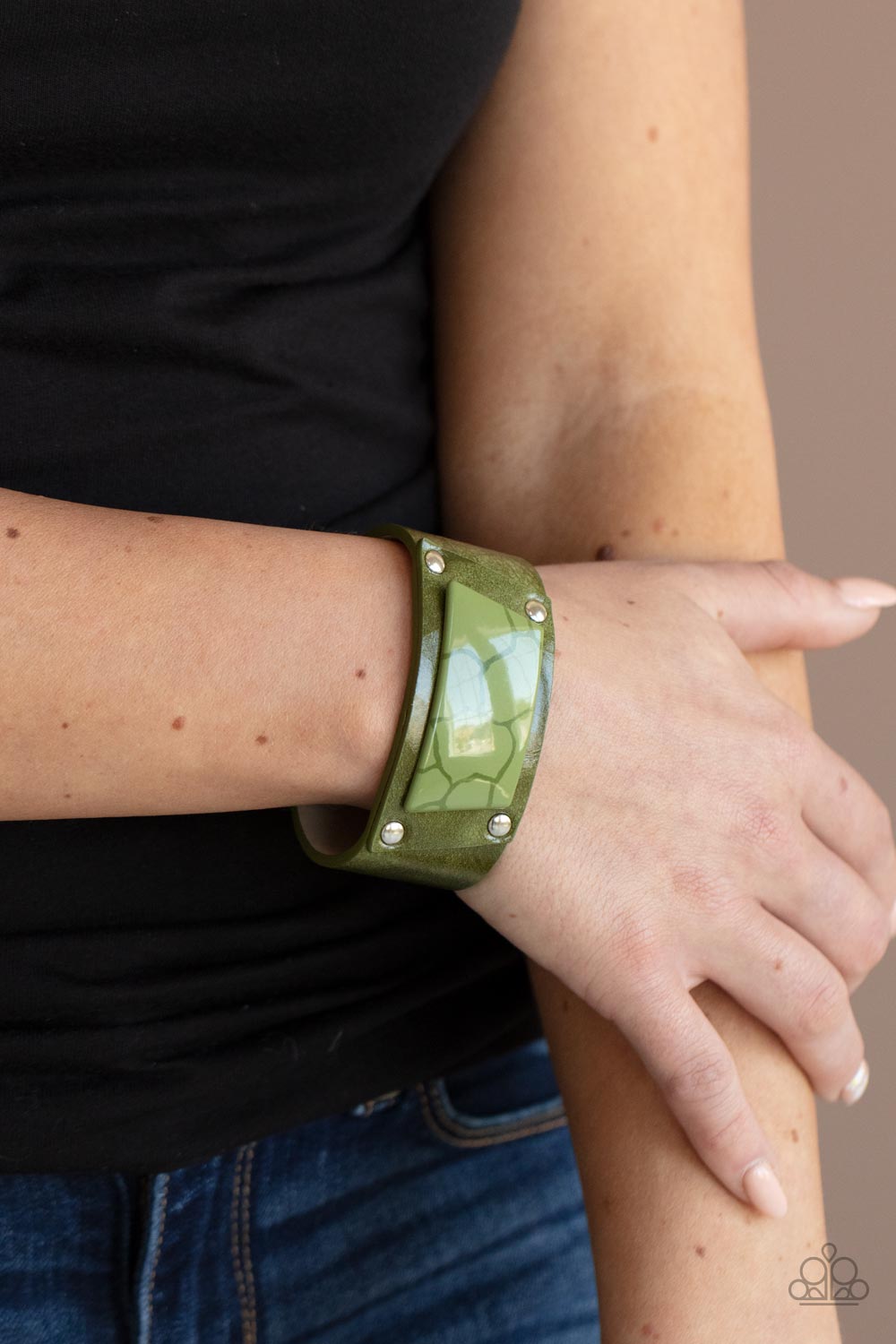 Green wrap clearance bracelet paparazzi