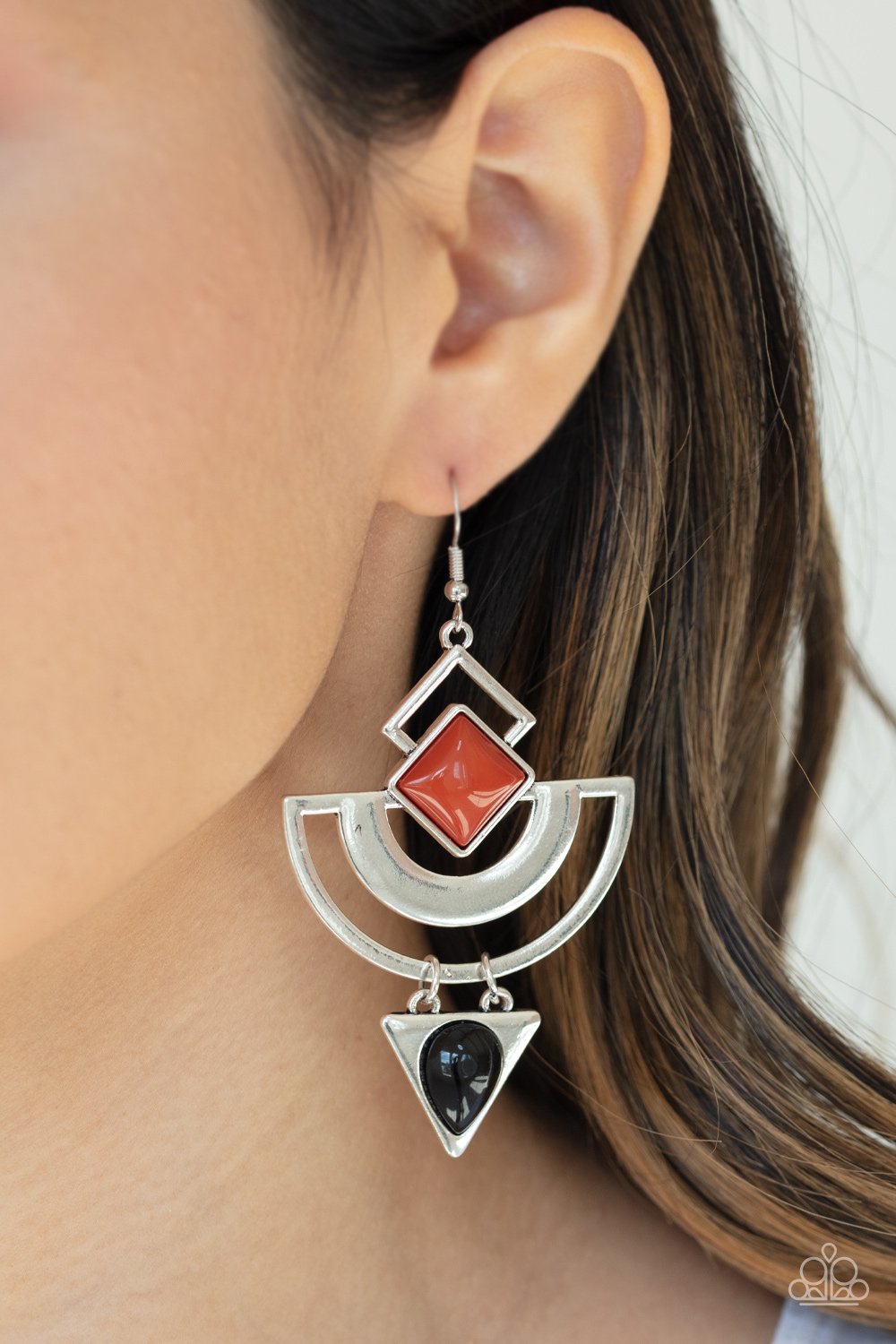 Geo Gyspy - multi - Paparazzi earrings