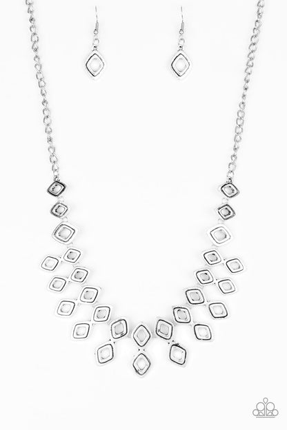 Geocentric - silver - Paparazzi necklace