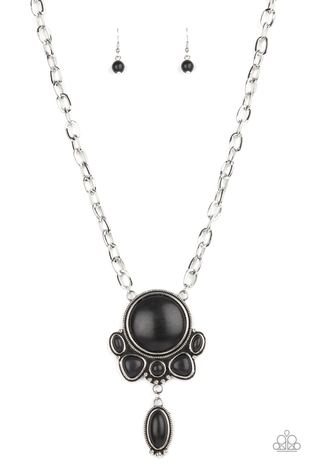 Geographically Gorgeous - black - Paparazzi necklace