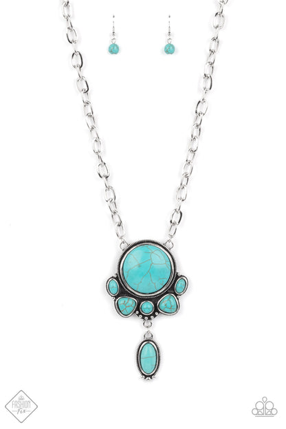 Geographically Gorgeous - blue - Paparazzi necklace