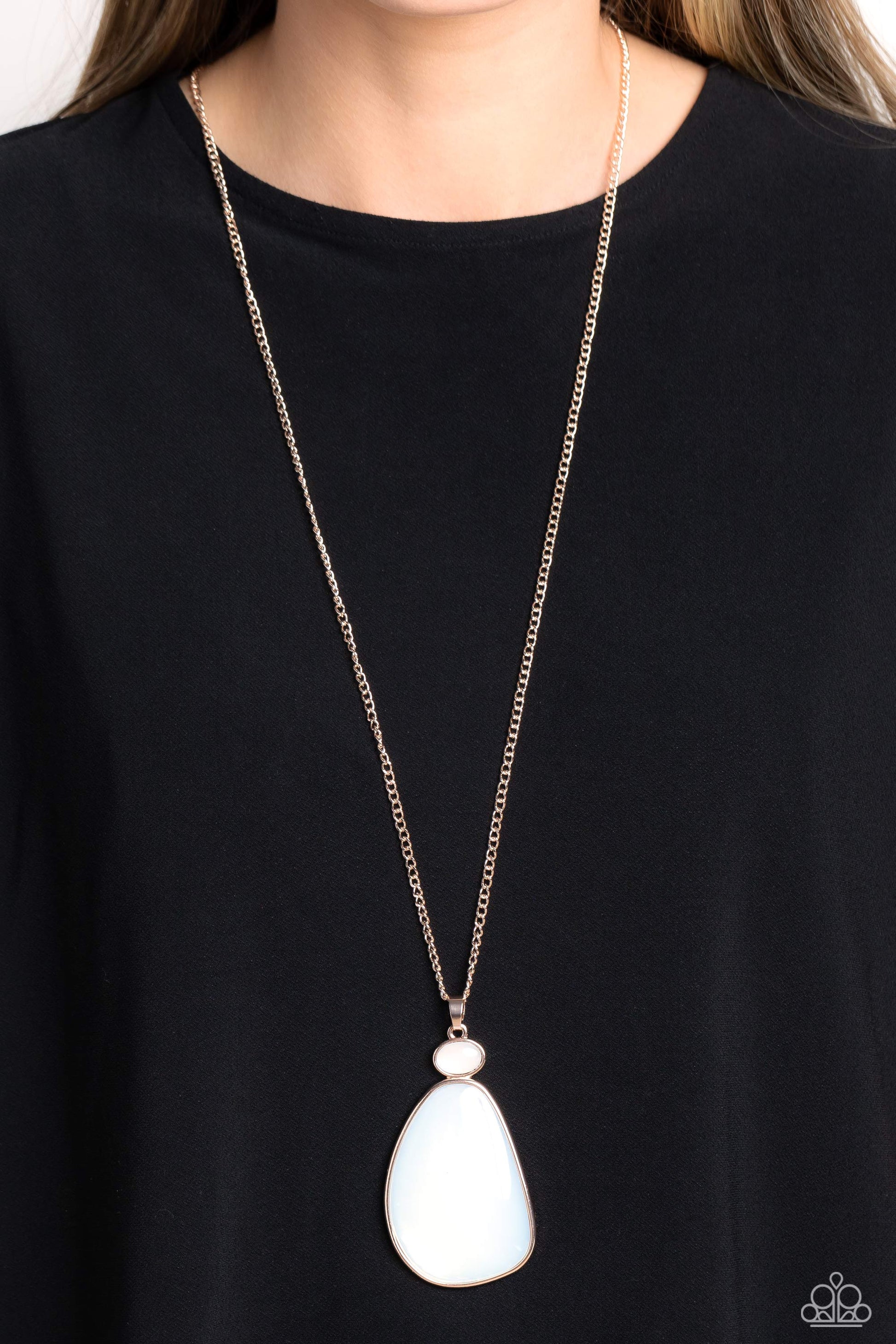 Geometric Glow - rose gold - Paparazzi necklace