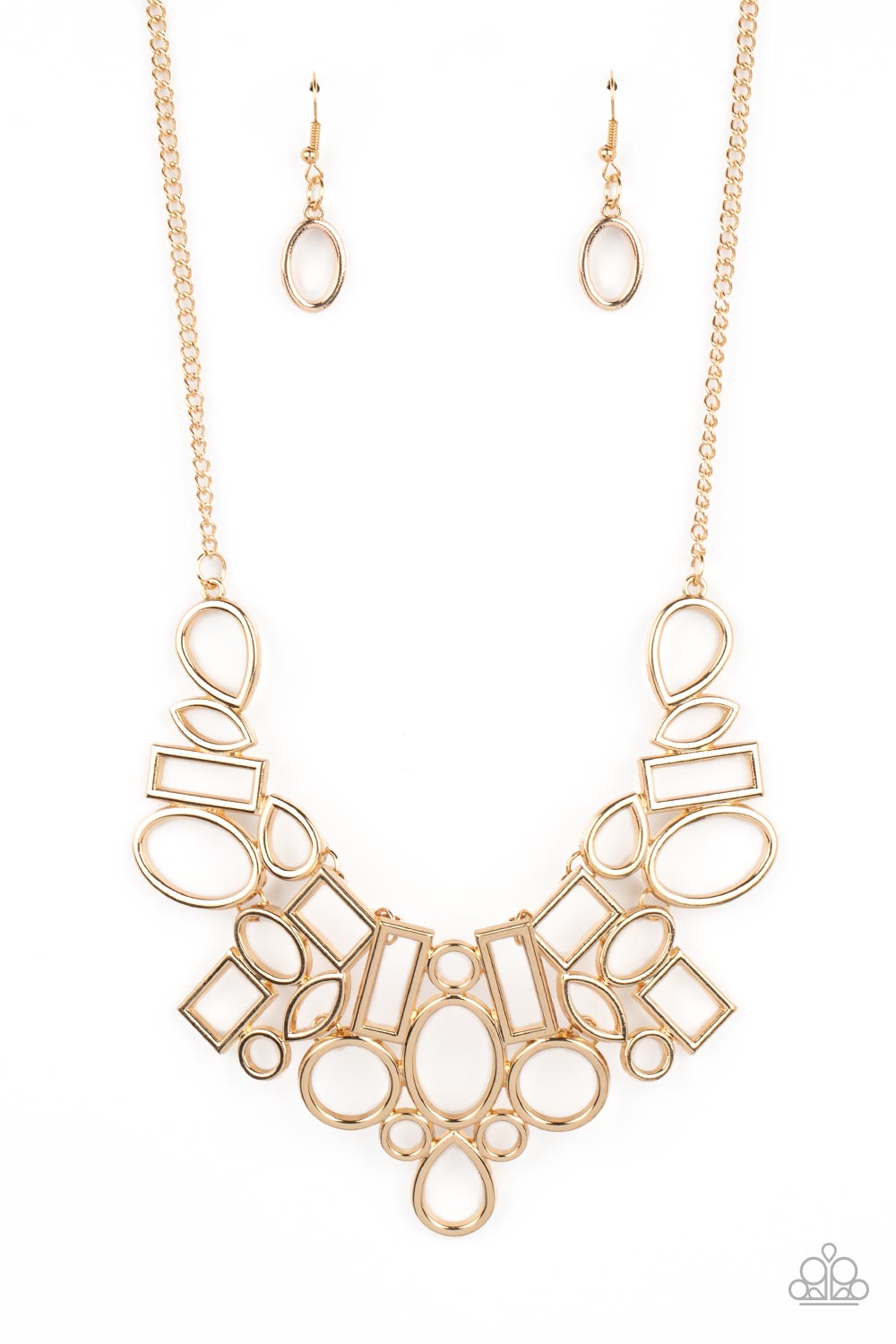 Geometric Grit - gold - Paparazzi necklace