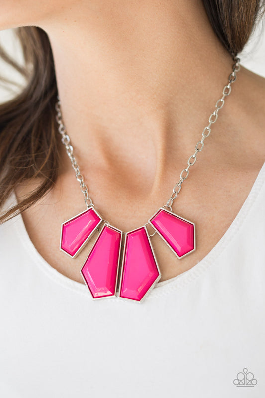 Get Up and GEO - pink - Paparazzi necklace