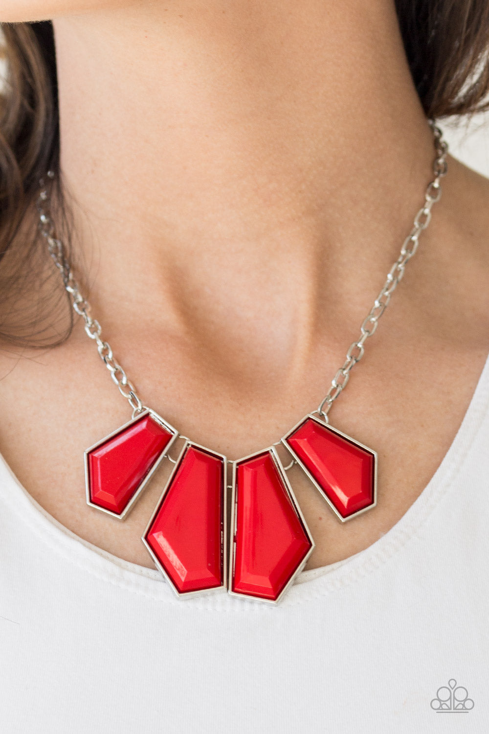 Get Up and GEO - red - Paparazzi necklace