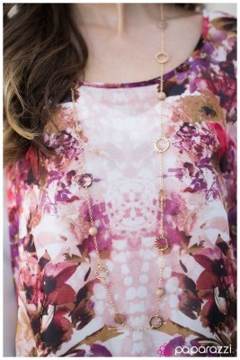 Get Your Glow On - Gold - Paparazzi necklace
