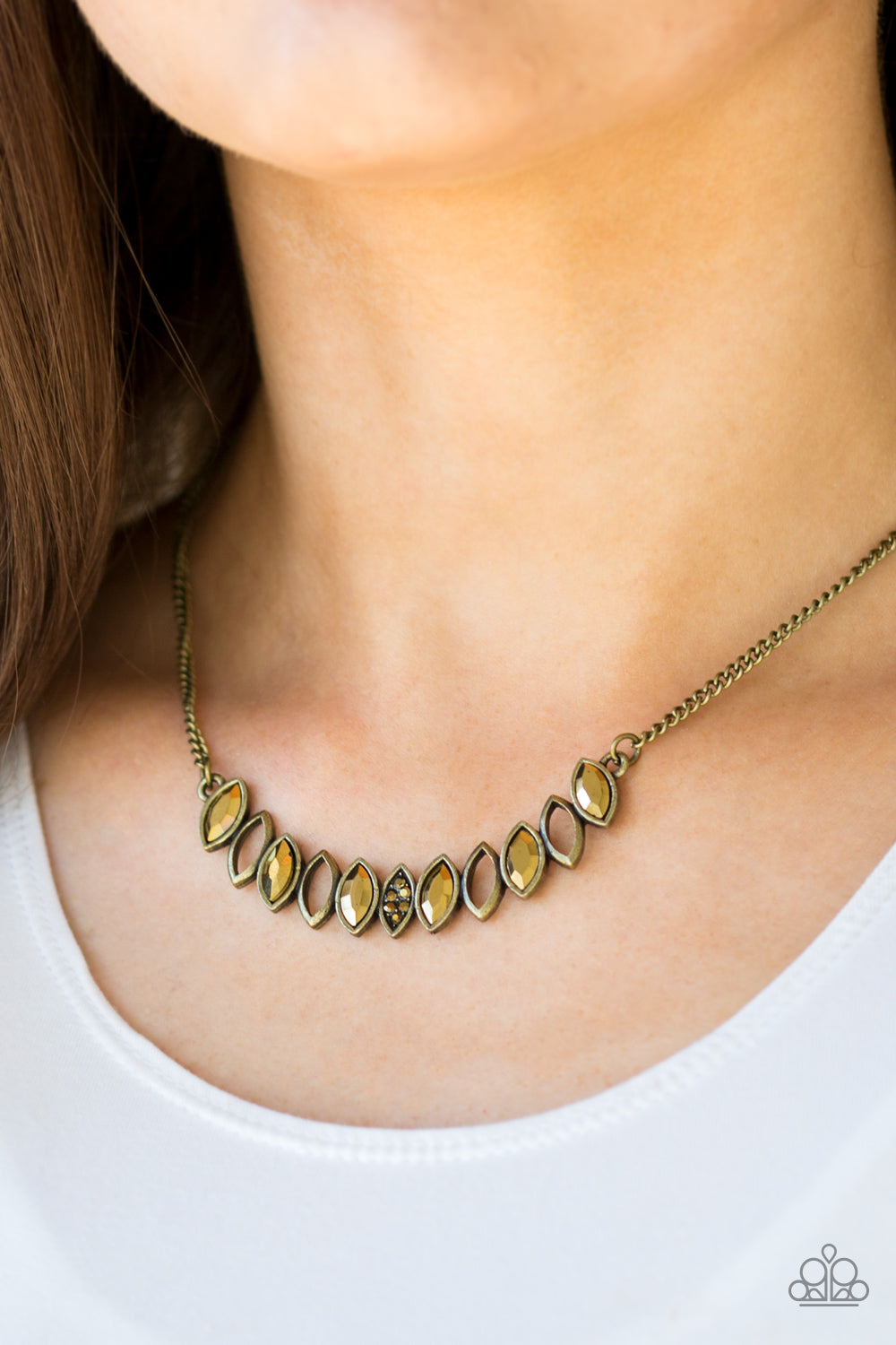 Get Your Moneys Worth - brass - Paparazzi necklace
