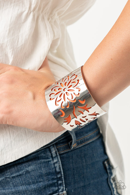 Get Your Bloom On - orange - Paparazzi bracelet
