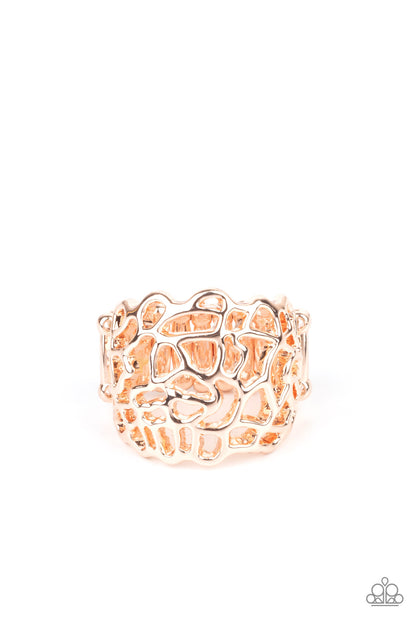 Get Your FRILL - rose gold - Paparazzi ring