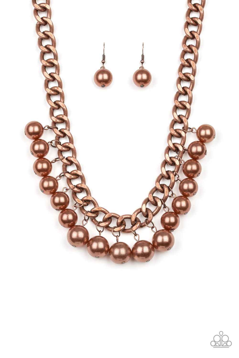 Get Off My Runway - copper - Paparazzi necklace