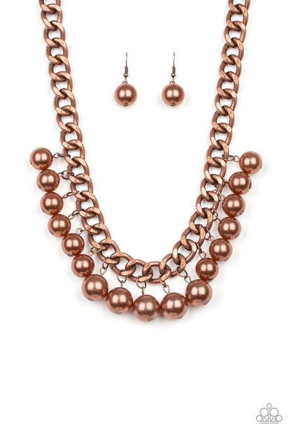 Get Off My Runway - copper - Paparazzi necklace