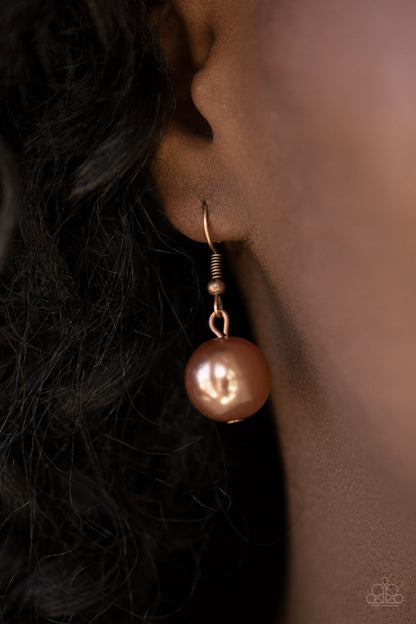 Get Off My Runway - copper - Paparazzi necklace