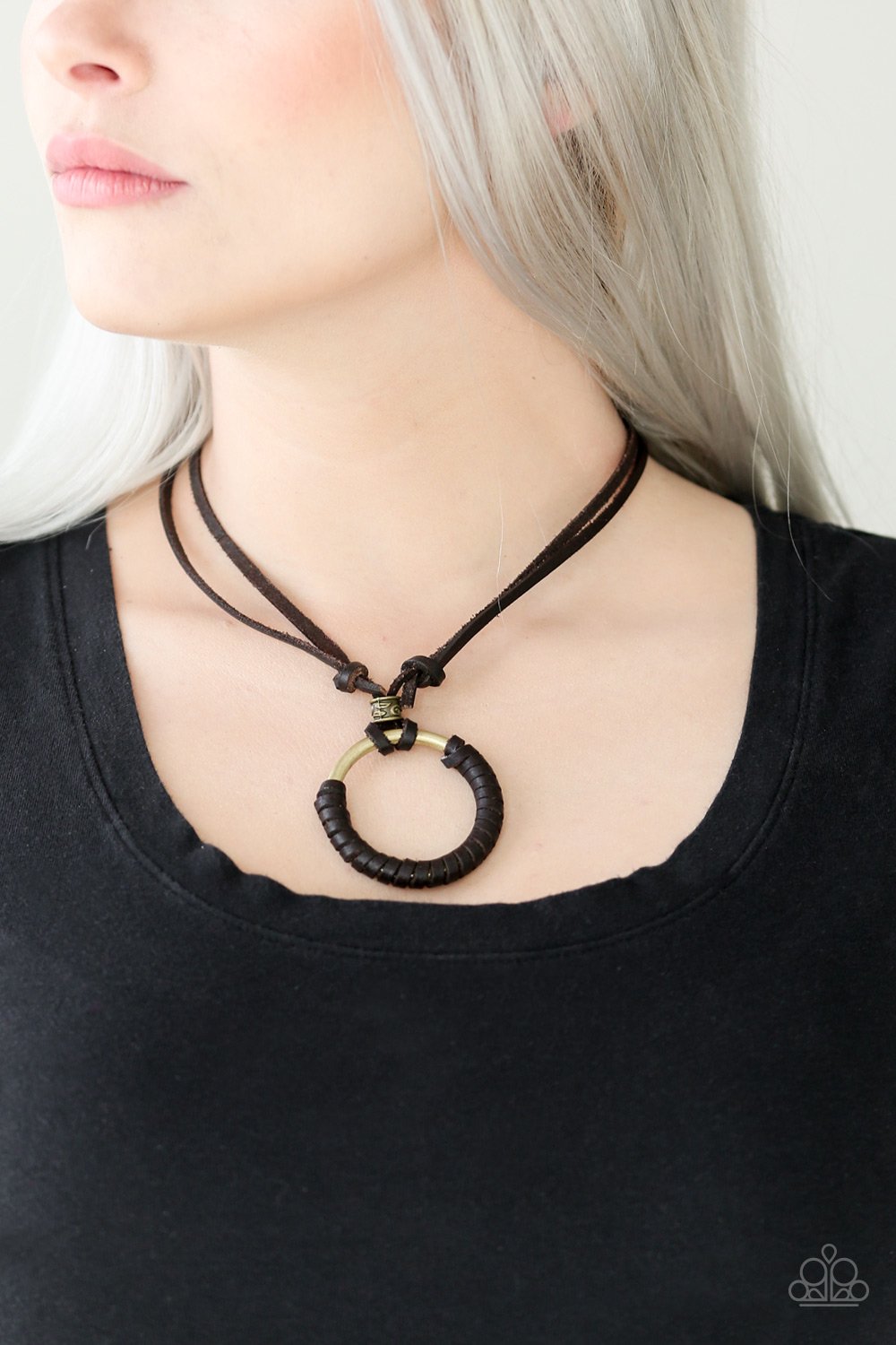 Get Over Grit - brown - Paparazzi necklace