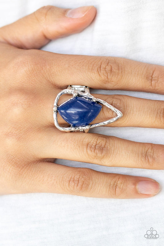 Get the Point-blue-Paparazzi ring